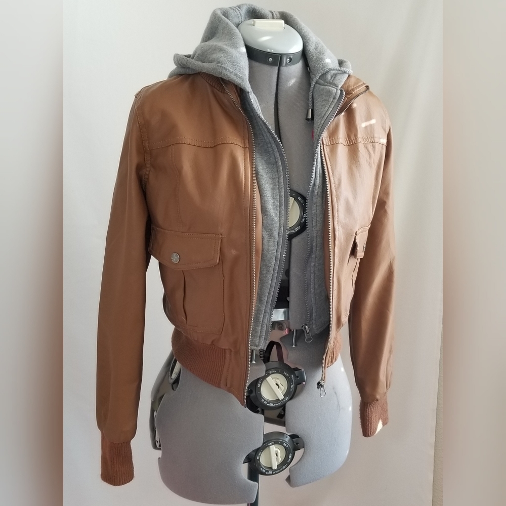 Miss London Faux Leather Jacket